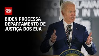 Vídeo: Ex-presidente Joe Biden processa Departamento de Justiça dos EUA | CNN NOVO DIA
