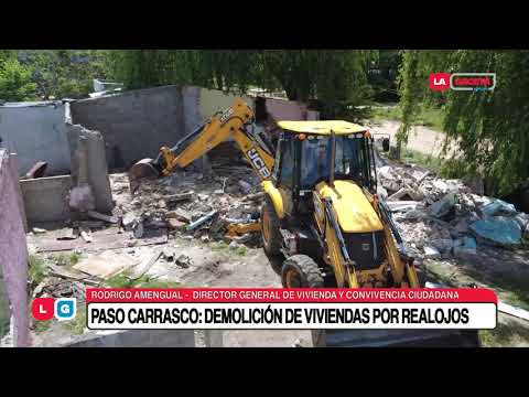 Paso Carrasco: Demolición de viviendas como primer paso de proyecto por realojos