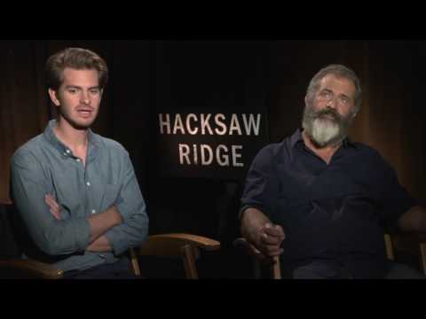 Hacksaw Ridge: Mel Gibson & Andrew Garfield Official Movie Interview | ScreenSlam