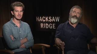 Hacksaw Ridge: Mel Gibson & Andrew Garfield Official Movie Interview | ScreenSlam video