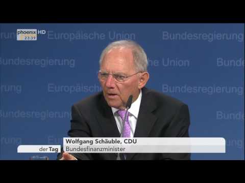 ECOFIN-Treffen: Pressekonferenz von Wolfgang Schäuble am 21.03.2017