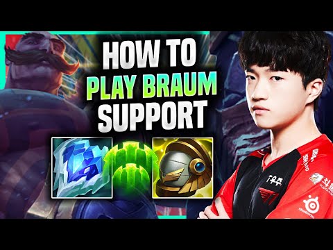 LEARN HOW TO PLAY BRAUM SUPPORT LIKE A PRO! - T1 Keria Plays Braum Support vs Nautilus! |