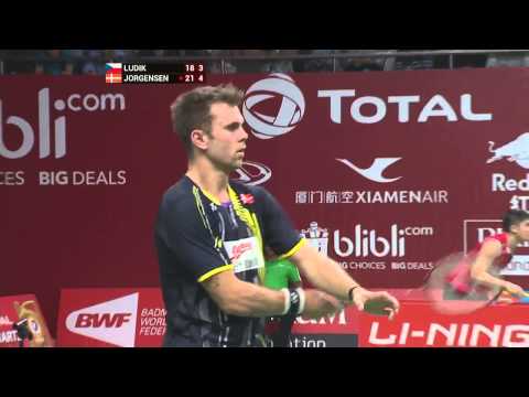 TOTAL BWF World Championships 2015 | Badminton Day 3 R32 M12-MS | Lud vs Jor