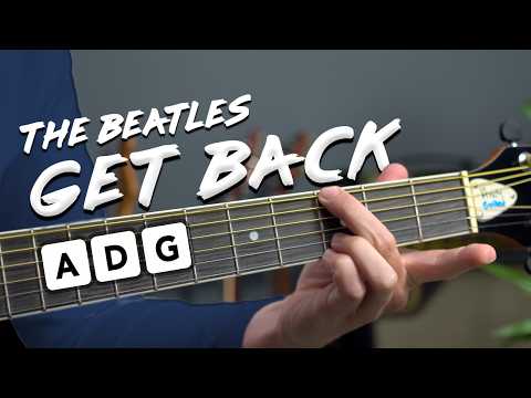 Learn "Get Back" by The Beatles in 10 MINUTES w/ 3 EASY chords!