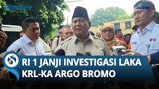 Laka Maut KRL vs Argo, Prabowo Sampaikan Duka Mendalam & Pastikan Korban Dapat Kompensasi