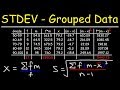 How To Calculate The Standard Deviation of Grouped Data