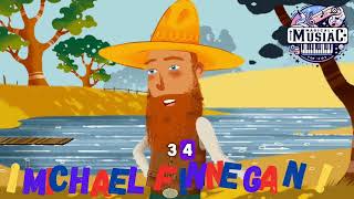 🎵 The Best Children&#39;s Songs: Michael Finnegan + Lyrics 👨‍🌾 #kidsmusic #childrensongs