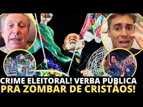 Parade about Lula at Carnival ridicules evangelicals and Bolsonaro's imprisonment.