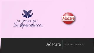 Adacare - Username and Sign In