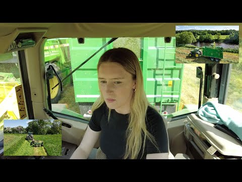 Denise Mowing and Drawing Silage Near Cork Racecourse