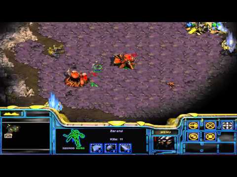 Let's Play Starcraft Brood War 01: Protoss Mission 01 - Escape from Aiur