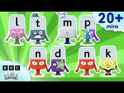 字母拼讀 LT MP ND NK | 第十九課 - 兒童自然發音輕鬆學 | Alphablocks (Letter Blends LT MP ND NK | Lesson Nineteen - Phonics Made Easy for Kids | Alphablocks)