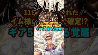 【ワンピース】1191話のイム様の新形態が暗示する“ルフィの更なる覚醒”がやばい ※最新話ネタバレ注意 #ワンピース #onepiece #考察