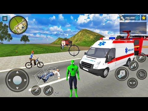 Rope Frog Ninja Hero Strange Gangster Vegas #12 - Android Gameplay