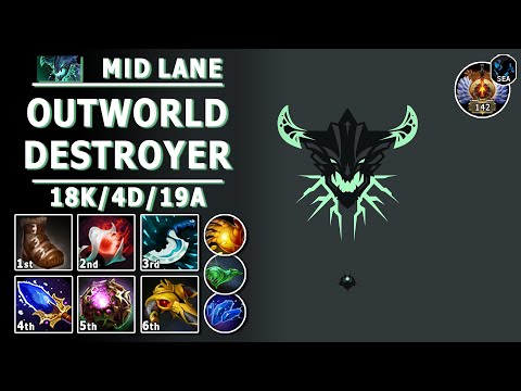 Outworld Destroyer Mid Lane | 7.31b | Pos 2 OD Guide | Dota 2 Immortal Gameplay