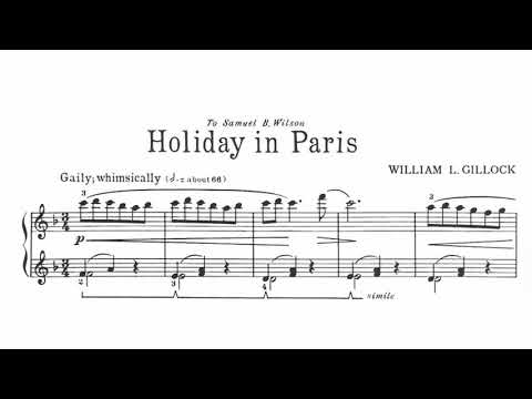 William Gillock - Holiday in Paris