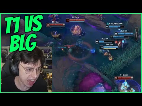 Caedrel Reacts To T1 VS BLG Banger Series