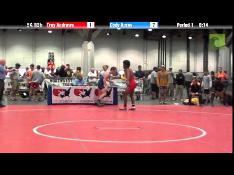 Men 55 KG / 121.25 lbs - Trey Andrews vs. Cody Karns