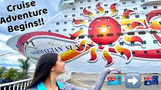 Embarkation Day!! | Boarding the Norwegian Sun in Fiji | 14 Night Cruise to Sydney | Lauryn Rachel