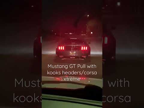 MUSTANG GT PULL 🚀 EQUIPPED WITH KOOKS HEADERS AND CORSA XTREME #americanmuscle