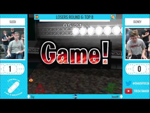 Crews in for a Bruisin' 4 - Sledj (Sheik) vs Dizney (Fox, Falco) - Singles Losers Round 6