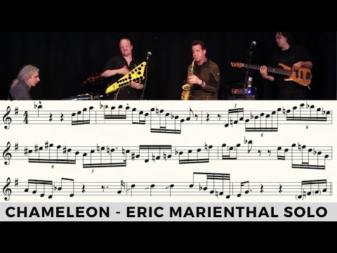 Eric Marienthal - "Chameleon" Alto Saxophone Solo Transcription