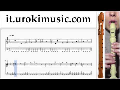 Corso di Flauto Dolce B. Luis Fonsi, Demi Lovato - Échame La Culpa Tablature Tab Parte#1 Esercita