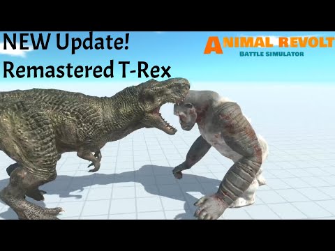 NEW Update! Remastered T-Rex vs Every Unit |Animal Revolt Battle Simulator