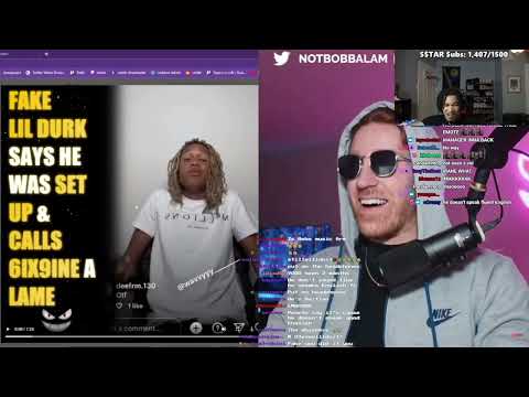 plaqueboymax Reacts to Bobbalam - 6ix9ine Beefs with Lil Durk LOOKALIKE... 🤦‍♂️