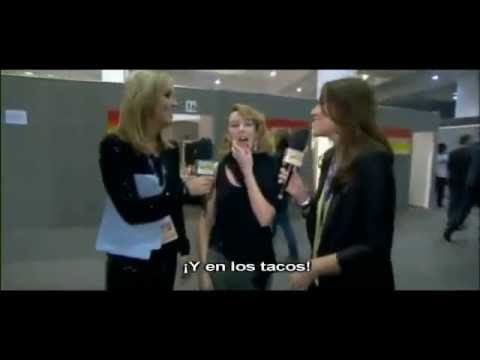 Nicole Appleton et Mélanie Blatt interview with Kylie Minogue Brit Awards