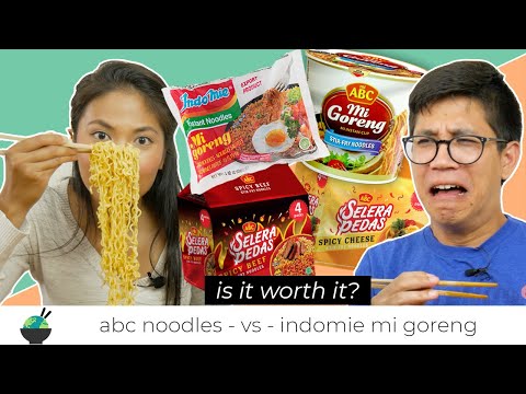 teste de sabor mi goreng - macarrão instantâneo indonésio (indomie vs macarrão abc)