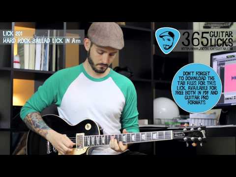 Lick 201/365 - Hard Rock Ballad Lick in Am | 365 Guitar Licks Project