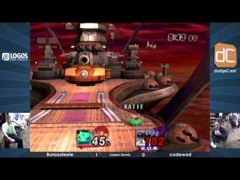 codewad (Ike/ROB/Snake) vs. Bunzosteele (Ivysaur) - Project M - Losers Semis - Logos Smash Tourney