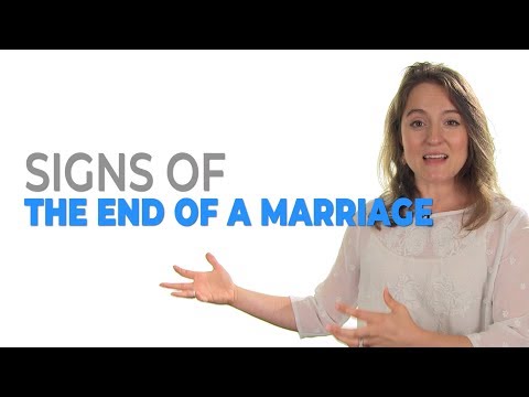 Signs Of The End Of A Marriage