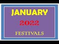 2022 January Month Telugu Calendar Panchagam Festivals & Holidays | calendar telugu 2022 january