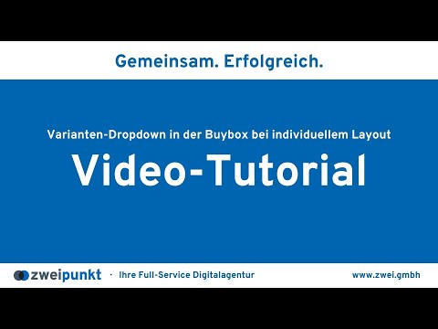 Varianten-Dropdown in der Buybox bei individuellem Layout | Plugin für Shopware 6 | Video-Tutorial