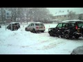 Traffic In Snow Perth Scotland November 28th.