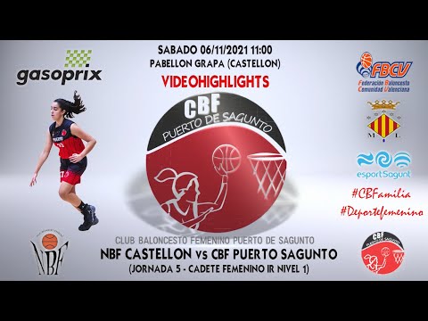 Videohighlights NBF Castellón - Cadete A Gasoprix CBF Puerto (J5 LIGA 21-22)