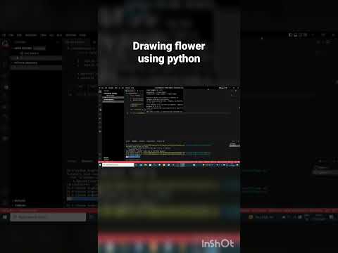 Python Turtle Flower Drawing Python Programming Graphics