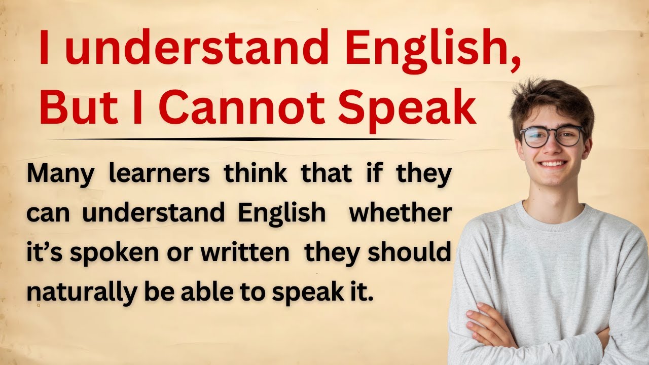 I Understand English But I Cannot Speak | Speak English | Learn English Speaking | Learn English