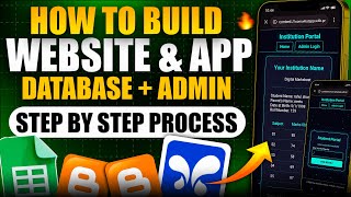 Build a Website with Google Sheets as Admin Panel & Database | Step-by-Step