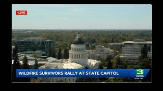 KCRA News: Wildfire Survivors Rally At State Capitol