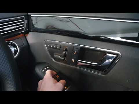 Mercedes E class w212 one touch window function reset