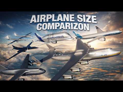 Airplane SIZE Comparison — Top Largest 3D Compare