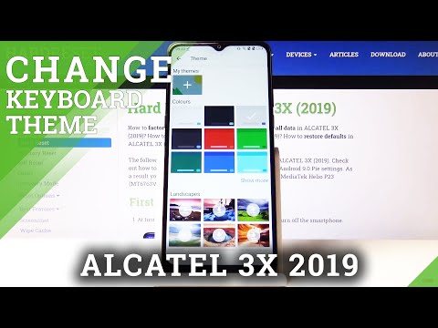 How to Change Keyboard Theme in ALCATEL 3X (2019) – Keyboard Settings