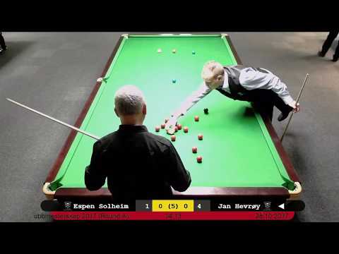 Espen Nymark Solheim - Jan Hevrøy, Stord Snookerklubb Klubbmeisterskap 2017