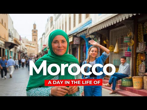 A day in the life of Morocco, on the streets of Tangier 4K Walking tour