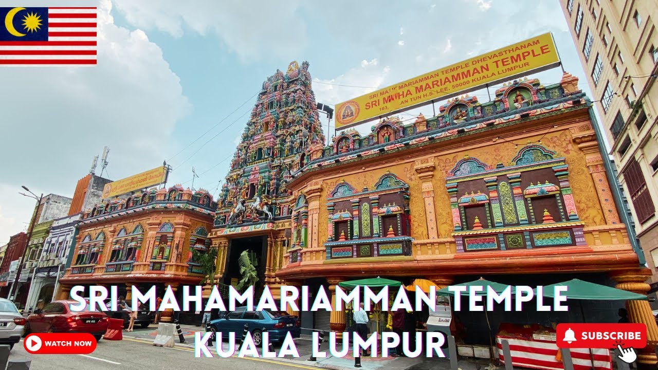 Embark on an enchanting walking tour of the majestic Sri Mahamariamman Temple.