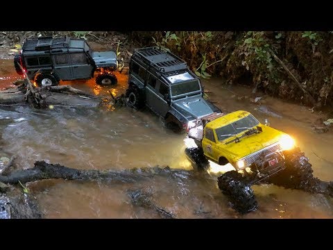 Traxxas TRX-4 and Vaterra Ascender K-10 going wet