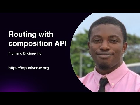 Routing with composition API